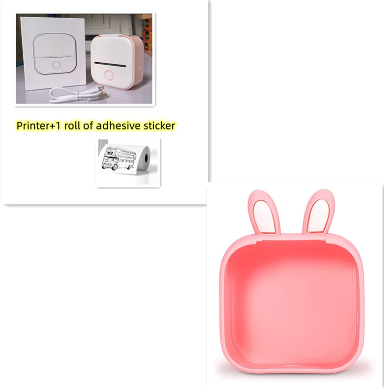 Portable Mini Thermal Label & Photo Printer – Bluetooth, No Ink Required