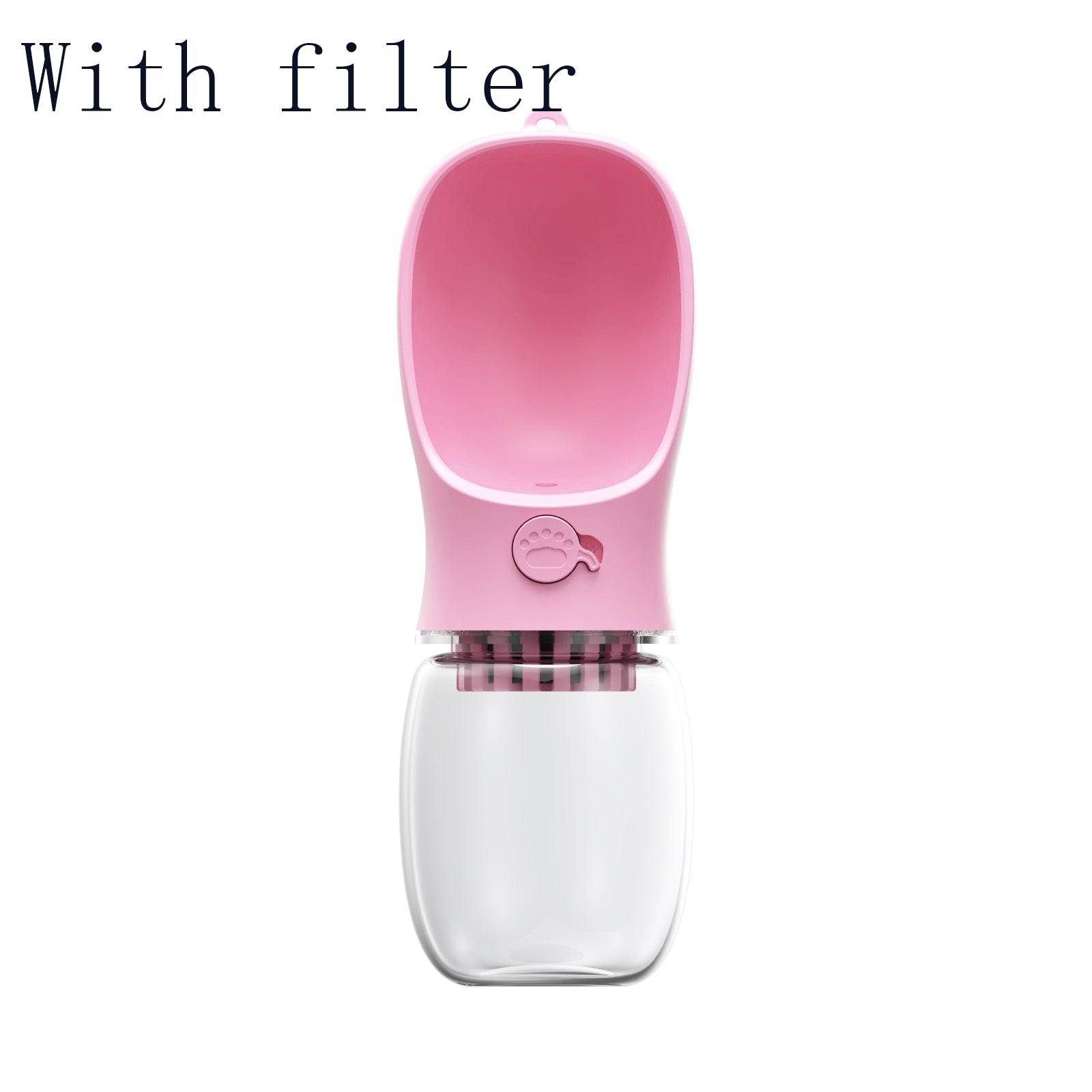 Portable Pet Water Bottle – 350ml & 550ml, One-Touch Leak-Proof Design