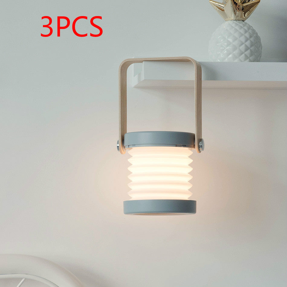 Foldable Touch Dimmable LED Lantern – USB Rechargeable Night Light