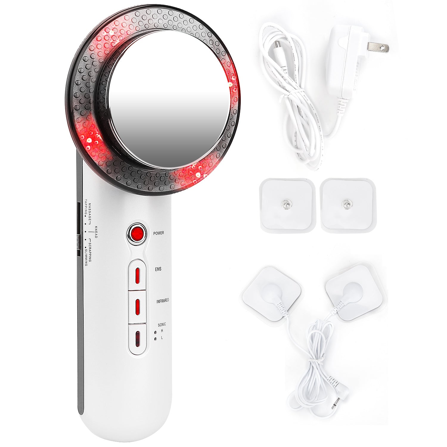 1Pc Ultrasonic Body Shaping Machine 3 In 1 Multifunctional EMS Infrared Massager Fat Remover For Belly Waist Leg Arm Skincare