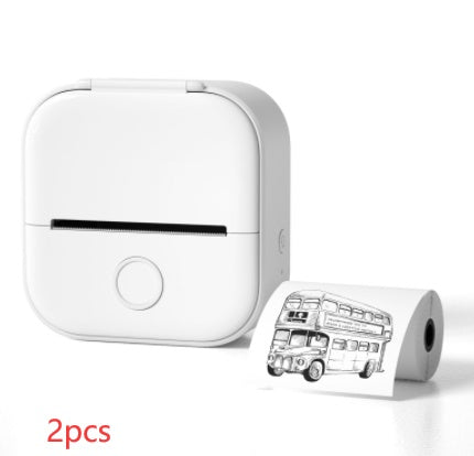 Portable Mini Thermal Label & Photo Printer – Bluetooth, No Ink Required