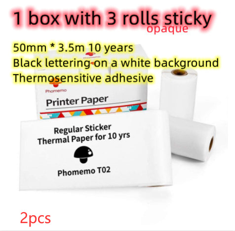 Portable Mini Thermal Label & Photo Printer – Bluetooth, No Ink Required