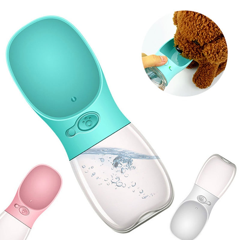 Portable Pet Water Bottle – 350ml & 550ml, One-Touch Leak-Proof Design