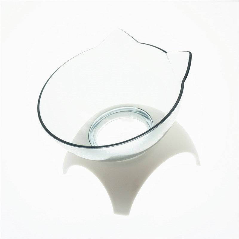 Elevated Cat Double Bowl Feeder – 15° Tilt, Cervical Spine Protection