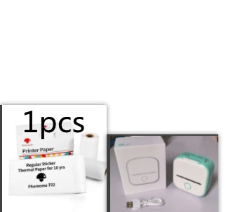 Portable Mini Thermal Label & Photo Printer – Bluetooth, No Ink Required