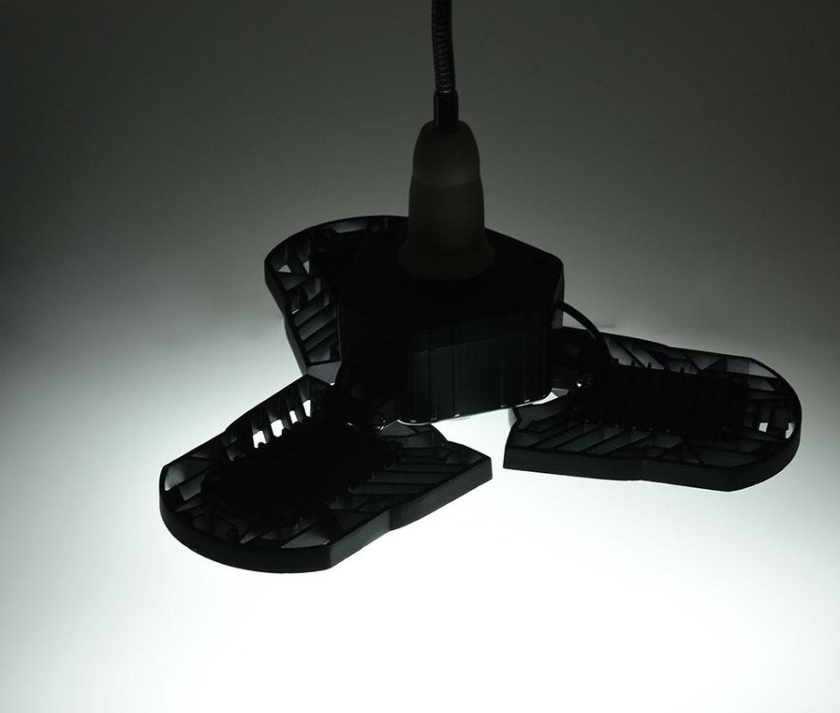 Deformable LED Garage Ceiling Light – 60W, 6000 Lumens, IP65 Waterproof