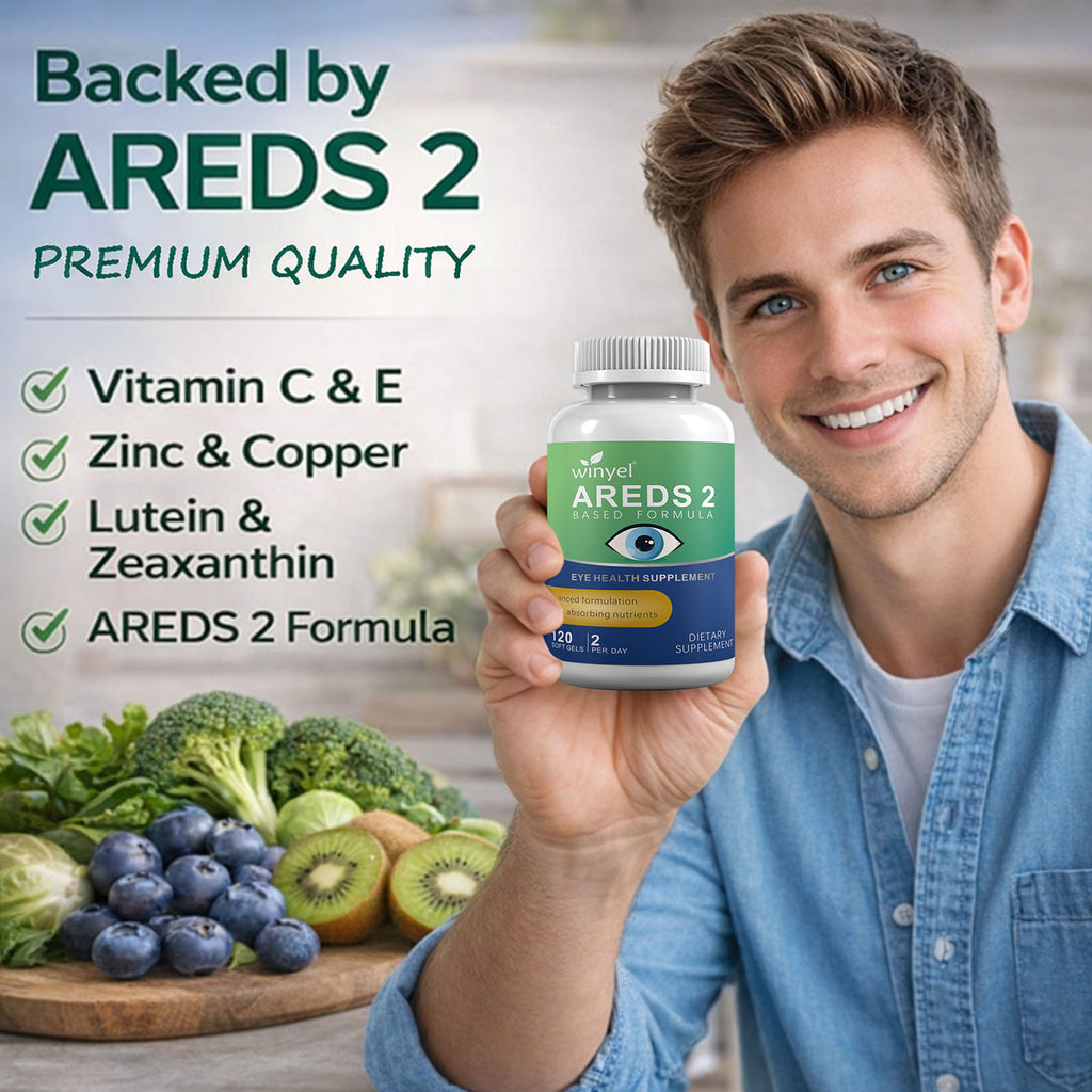 AREDS 2 Eye Vitamin And Mineral Supplement 120 Softgels With Lutein Vitamin C Zeaxanthin Zinc And Vitamin E For Healthy Vision Healthcare Fitness Dietary Bathroom