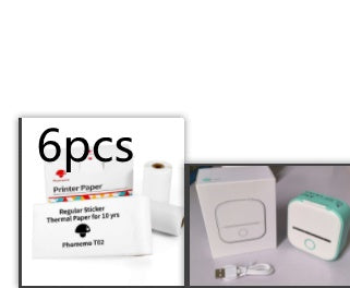 Portable Mini Thermal Label & Photo Printer – Bluetooth, No Ink Required