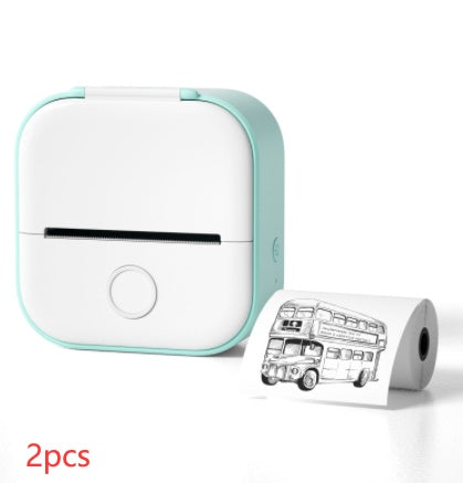 Portable Mini Thermal Label & Photo Printer – Bluetooth, No Ink Required