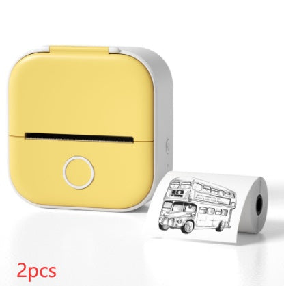 Portable Mini Thermal Label & Photo Printer – Bluetooth, No Ink Required
