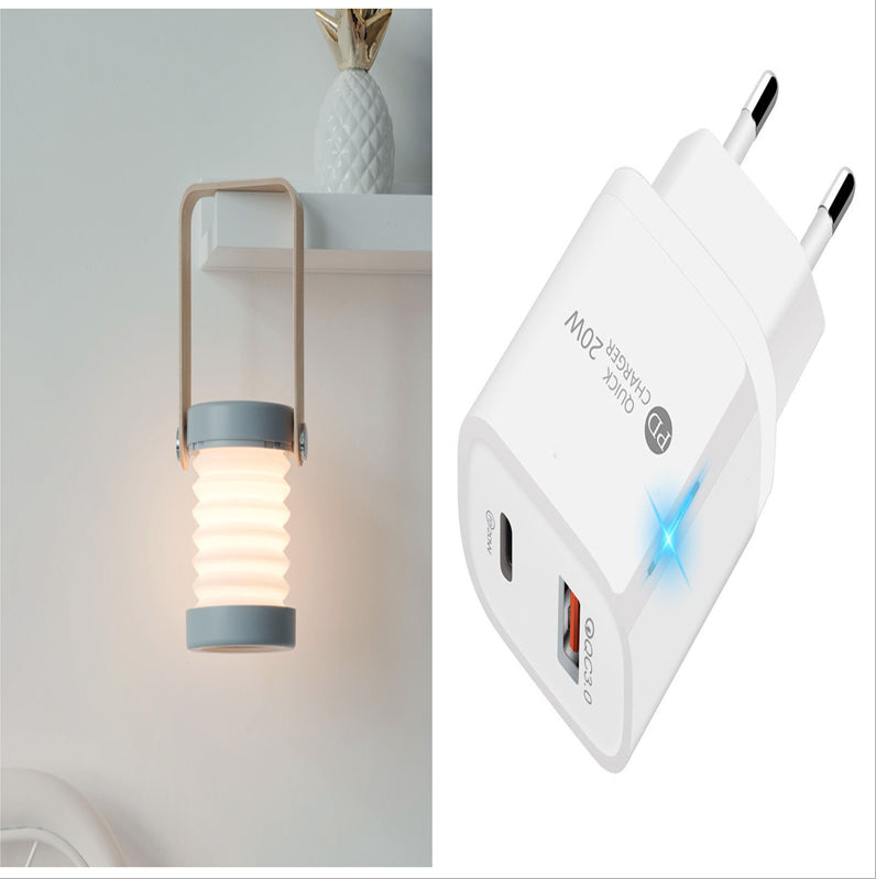 Foldable Touch Dimmable LED Lantern – USB Rechargeable Night Light