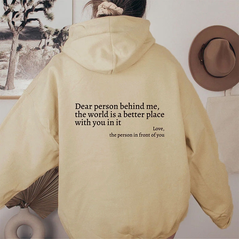Women's Inspirational Quote Hoodie – Plush Kangaroo Pocket