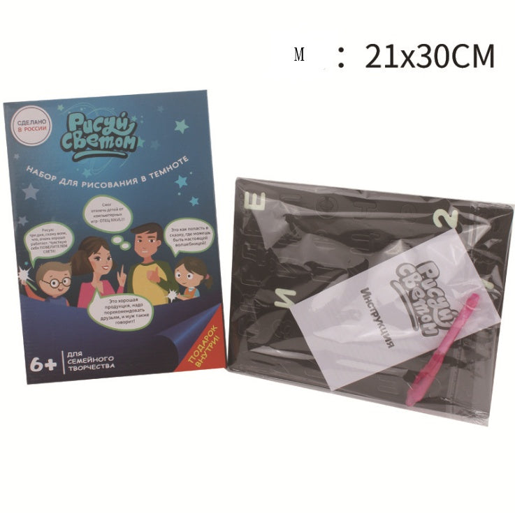 3D Magic Drawing Pad for Kids – 8 Light Effects, Glow-in-the-Dark Sketchpad