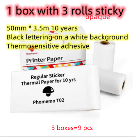 Portable Mini Thermal Label & Photo Printer – Bluetooth, No Ink Required