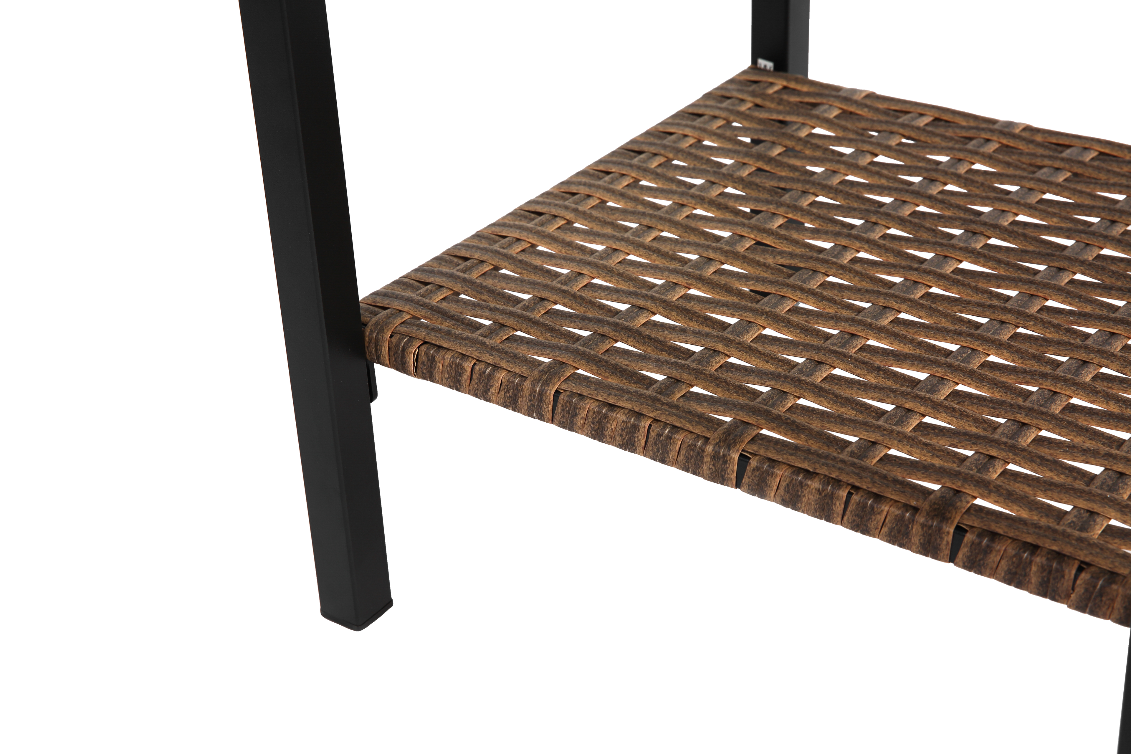 Outdoor Swivel Rocker Chairs Set 3 Piece With 1 Table And 2 Rocking & Swivel Chairs Support 350lbs Brown Wicker Outdoor Furniture Patio Conversation Set