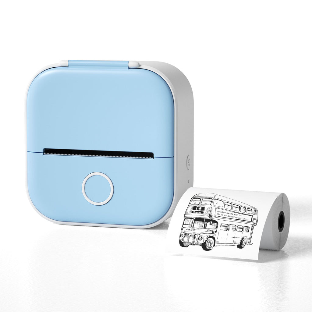 Portable Mini Thermal Label & Photo Printer – Bluetooth, No Ink Required