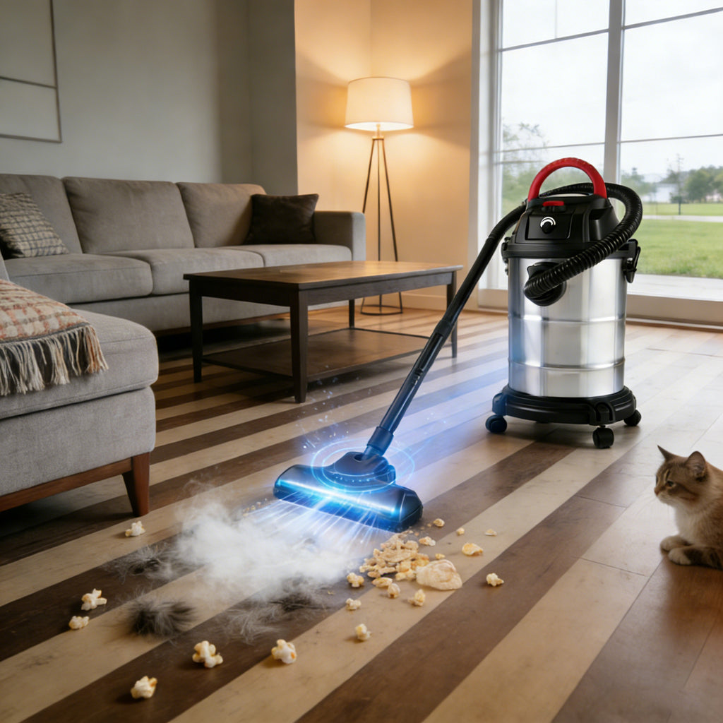 Wet Dry Vac, 8 Gallon, 6 Peak HP, 3 In 1 Shop Vacuum With Blowing Function, Wet Dry Vacuum To Clean Floor, Upholstery, Gap, Car, Black
