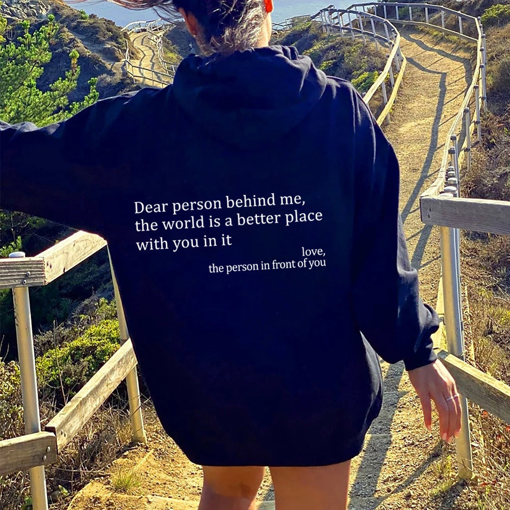 Women's Inspirational Quote Hoodie – Plush Kangaroo Pocket