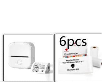 Portable Mini Thermal Label & Photo Printer – Bluetooth, No Ink Required