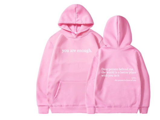 Women's Inspirational Quote Hoodie – Plush Kangaroo Pocket
