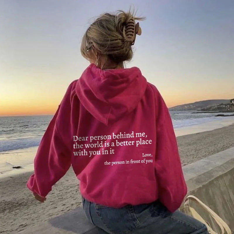 Women's Inspirational Quote Hoodie – Plush Kangaroo Pocket