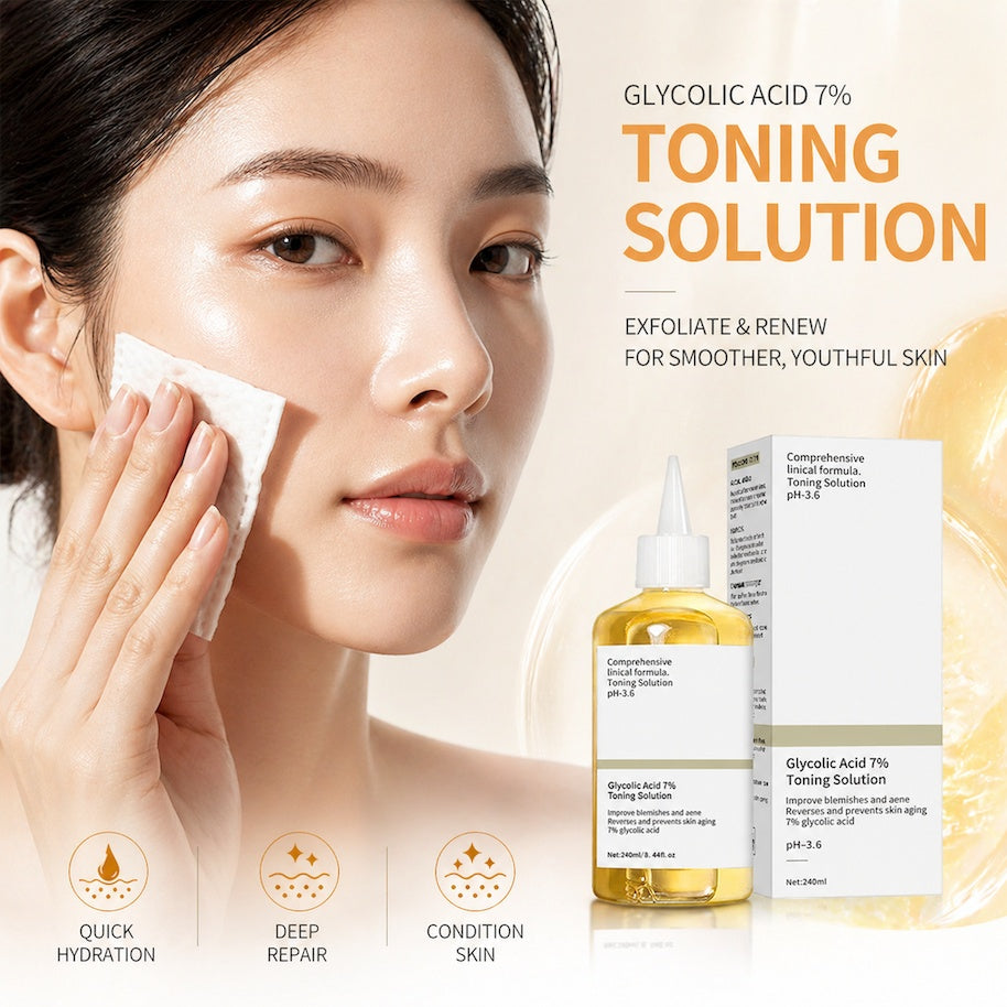 Glycolic Acid Toner – Exfoliating, Brightening & Hydrating Fruit Acid Serum