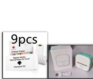 Portable Mini Thermal Label & Photo Printer – Bluetooth, No Ink Required
