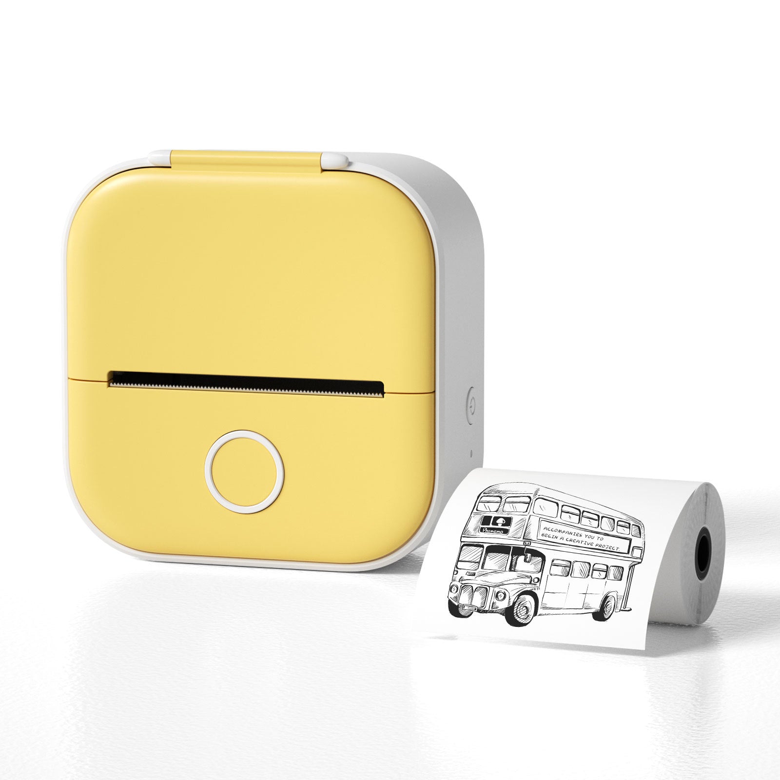Portable Mini Thermal Label & Photo Printer – Bluetooth, No Ink Required