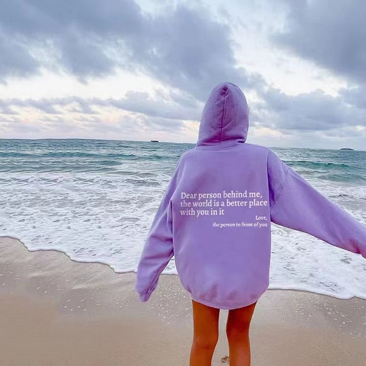 Women's Inspirational Quote Hoodie – Plush Kangaroo Pocket