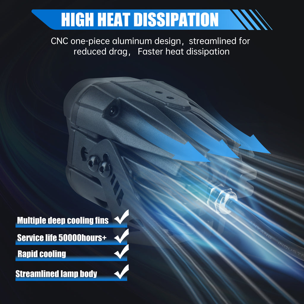A-Pillar Spotlight Compatible With Trucks Ford Etc ATV Motorcycle