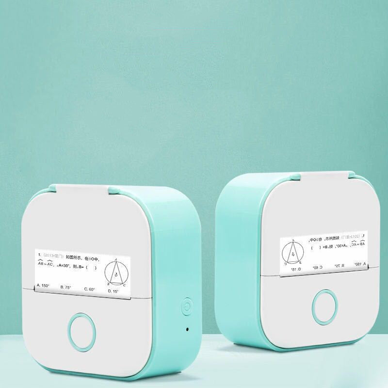 Portable Mini Thermal Label & Photo Printer – Bluetooth, No Ink Required